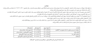 اطلاعیه ترم تابستان 1401-1400 و معرفی به استاد