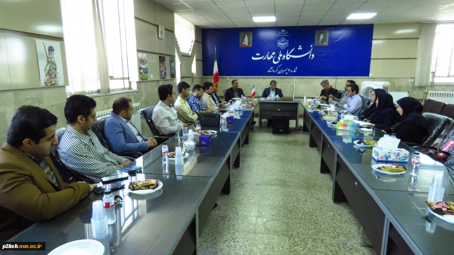 برگزاری جلسه شورای پژوهشی  دانشگاه ملی مهارت استان کرمانشاه با میزبانی دانشکده شماره 2 4