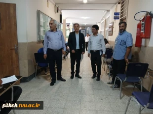 بازدید هیات نظارت، ارزیابی و تضمین کیفیت (ناتک) استان کرمانشاه از روند برگزاری آزمون های پایان نیمسال دوم 1403-1404 دانشگاه ملی مهارت شماره 2 پسران کرمانشاه  5