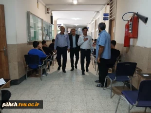 بازدید هیات نظارت، ارزیابی و تضمین کیفیت (ناتک) استان کرمانشاه از روند برگزاری آزمون های پایان نیمسال دوم 1403-1404 دانشگاه ملی مهارت شماره 2 پسران کرمانشاه  6